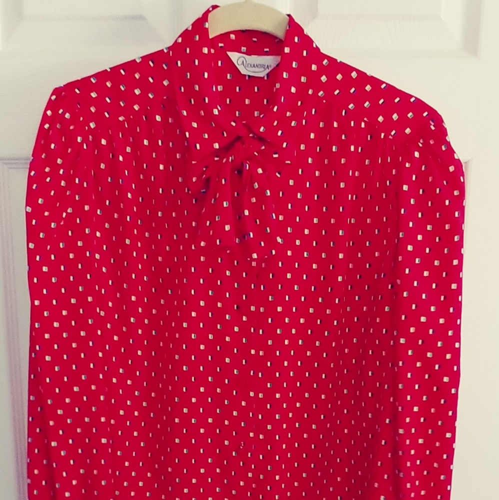 Vintage Pussy Bow Alexandria Blouse 14
